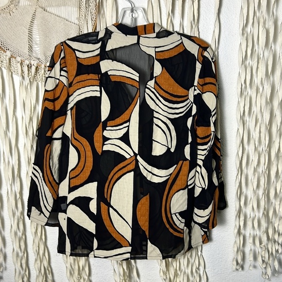 Sita Murt Mila Knit Feelings Raw Edge Patchwork Detail Size 36/US Small - Picture 4 of 12